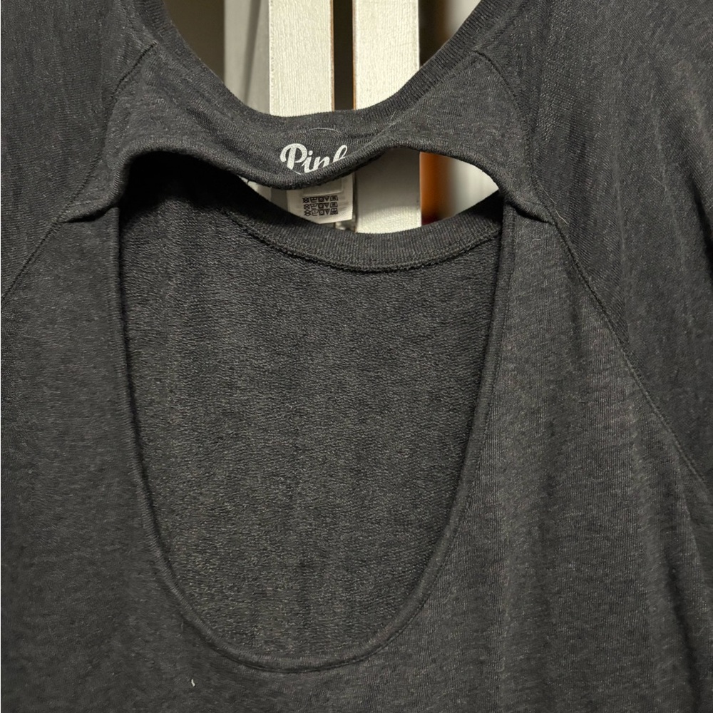 PINK Victoria's Secret Charcoal Crewneck - Picture 4 of 4